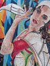 Scarf Dancer Mosaic close-up