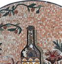 Lemons and Wine Mosaic close-up
