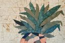 Tropische Ananas Mosaik Zoom