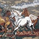 Mosaik Präriepferde Zoom