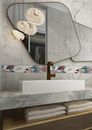 Mosaik Floral Bordüre, 600x20 cm in Ihrem Zuhause
