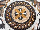 Dolphin Pool Mosaic Medallion, 44" close-up