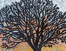 Sunset Tree Mosaic close-up