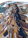 Birds in a Garden Mosaic close-up
