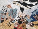 Dolphins and Coral Forest Mosaic close-up