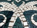 Mosaik Floral Grün Creme, 80 cm Zoom
