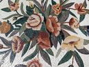 Red Flowers Mosaic, 36" close-up