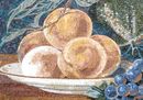 Фрукты Виноград Персики Мозаика, 135x95 см крупным планом