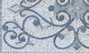 Grau-gemusterter Mosaikteppich Zoom
