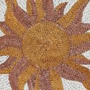 Flammende Sonne Mosaik Medaille, 90 cm Zoom