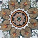 Mosaik Blumen und Sterne, 100 cm Zoom