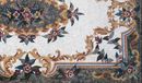 Gold Accented Pattern Rug Mosaic close-up
