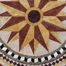 Geometric Star Flower Mosaic close-up