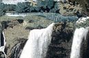 Mosaik Wasserfall Brücke, 300x175 cm Zoom