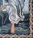 Woman Dancing in Lake Mosaic close-up