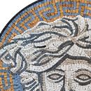 Mosaik Weiße Medusa, 100 cm Zoom