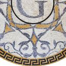 Elegantes "G"-Logo Medaillon Mosaik, 100 cm Zoom