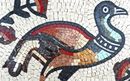 Colorful Bird Mosaic close-up