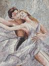 Couple Dancing Mosaic close-up