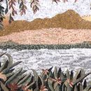 Купальщица, мозаика крупным планом