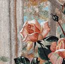 Mosaik Rosen Fenster Zoom