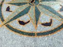 Mosaik Kompass Smaragd, 100 cm Zoom