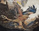 Bird of Prey Double Exposure Mosaic close-up