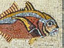 Colorful Fish Mosaic close-up