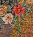 Цветы в вазоне, мозаика крупным планом