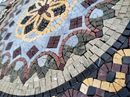Multicolored Radial Mosaic, 60" close-up