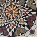Geschichtetes geometrisches Muster Mosaik Zoom
