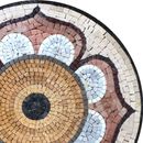 Daisy Mosaic Medallion, 24" close-up