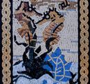 Коньки, мозаика крупным планом