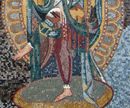 Hindu Goddess Mosaic close-up
