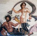 Apollo und Daphne Mosaik Zoom