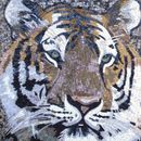 Mosaik Zwei Tiger Zoom