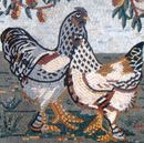Mosaik Hühnerpaar, 80 cm Zoom