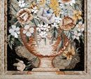 Mosaik Blumengesteck in Vase Zoom