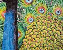 Round Peacock Mosaic крупным планом