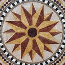 Geometric Star Flower Mosaic close-up