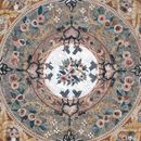 Round Floral Rug Mosaic close-up