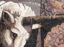 White Unicorn Mosaic close-up