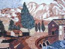 Dam Landscape Mosaic close-up