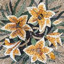 Gelbe und weiße Lilien Mosaik Zoom