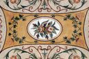 Rustic Gold Decorative Rug Mosaic close-up