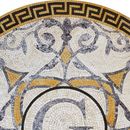 Elegantes "G"-Logo Medaillon Mosaik, 100 cm Zoom