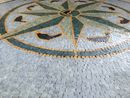 Mosaik Kompass Smaragd, 100 cm Zoom