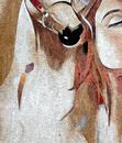 Red-Haired Woman and Horse Mosaic close-up
