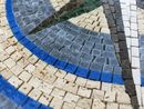 Blauer Kompass Mosaik, 80 cm Zoom