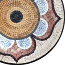 Daisy Mosaic Medallion, 24" close-up
